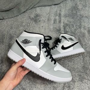 Nike Gray Jordan 1 Mid’s
